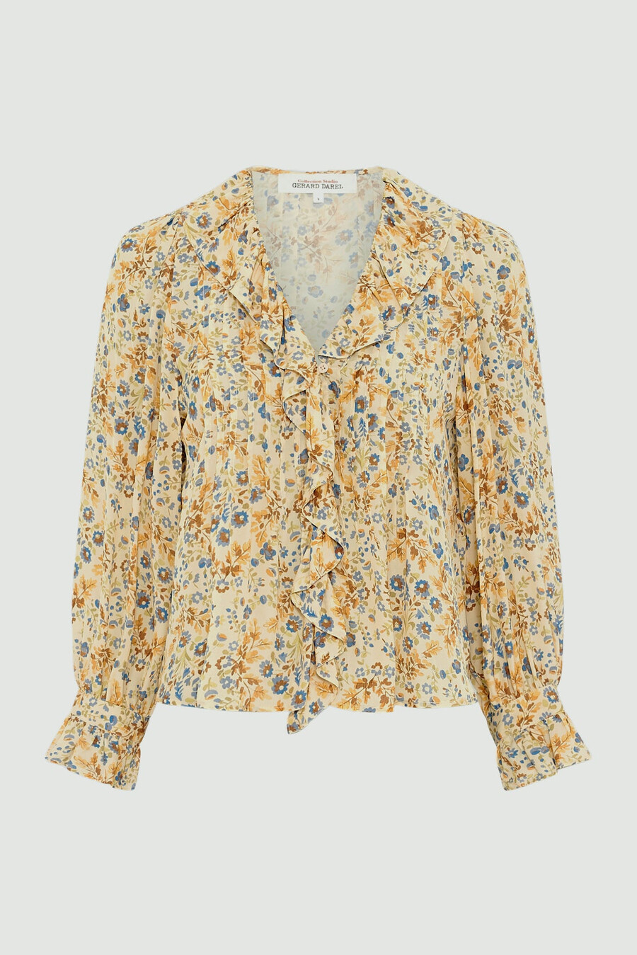 chemise fleurie à volants - abby