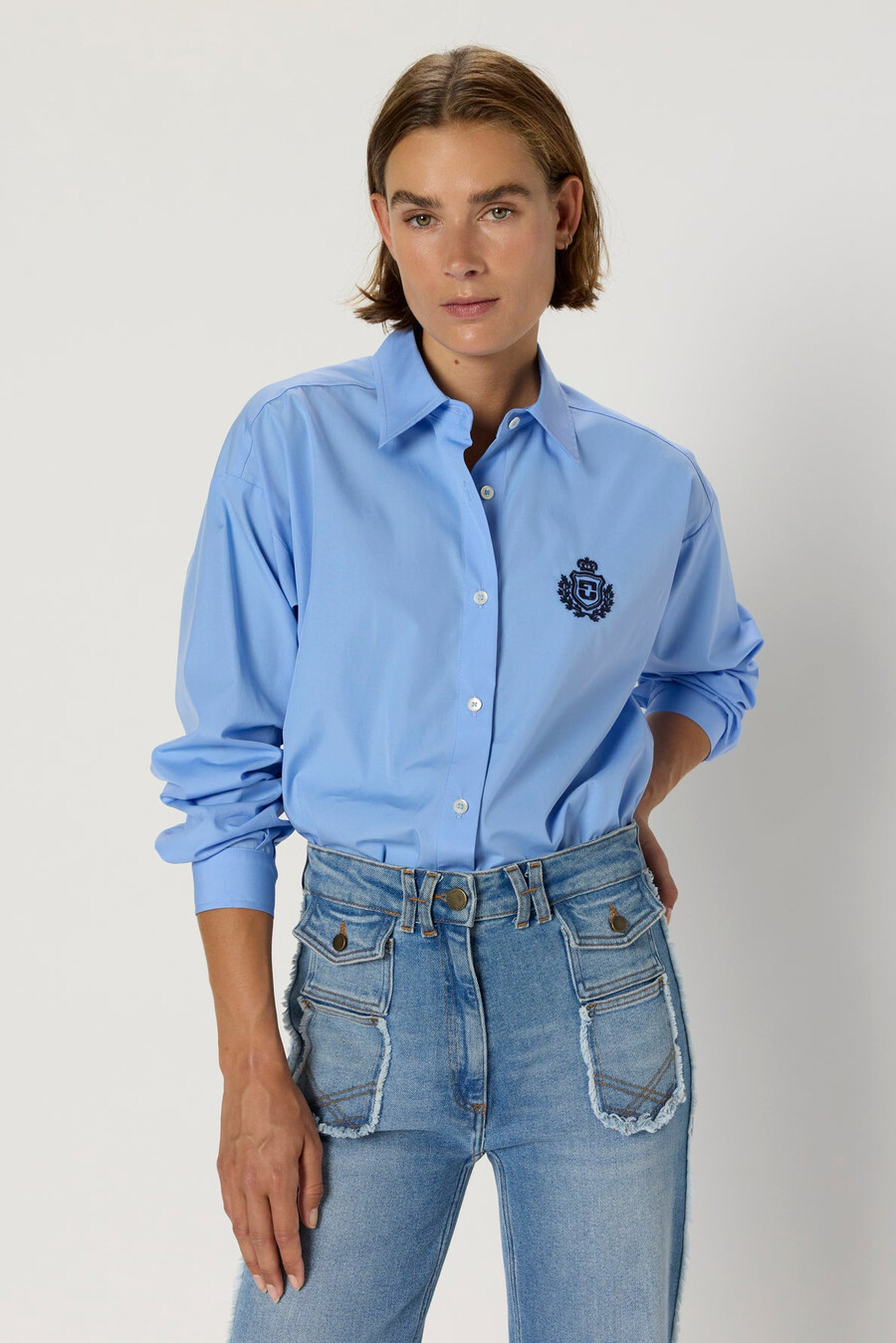 chemise en coton avec armoiries - alix