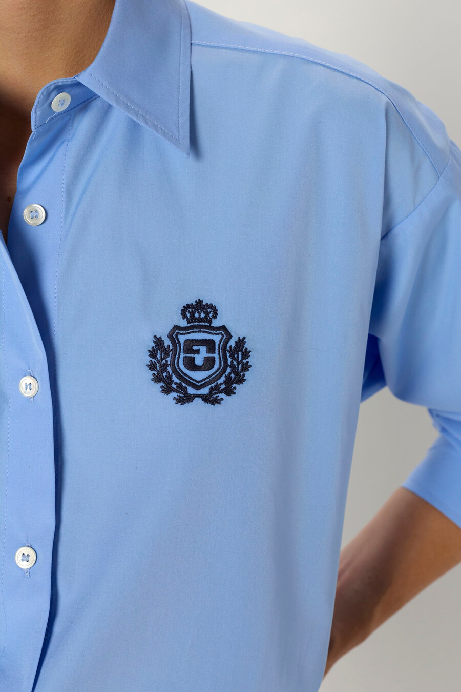 chemise en coton avec armoiries - alix