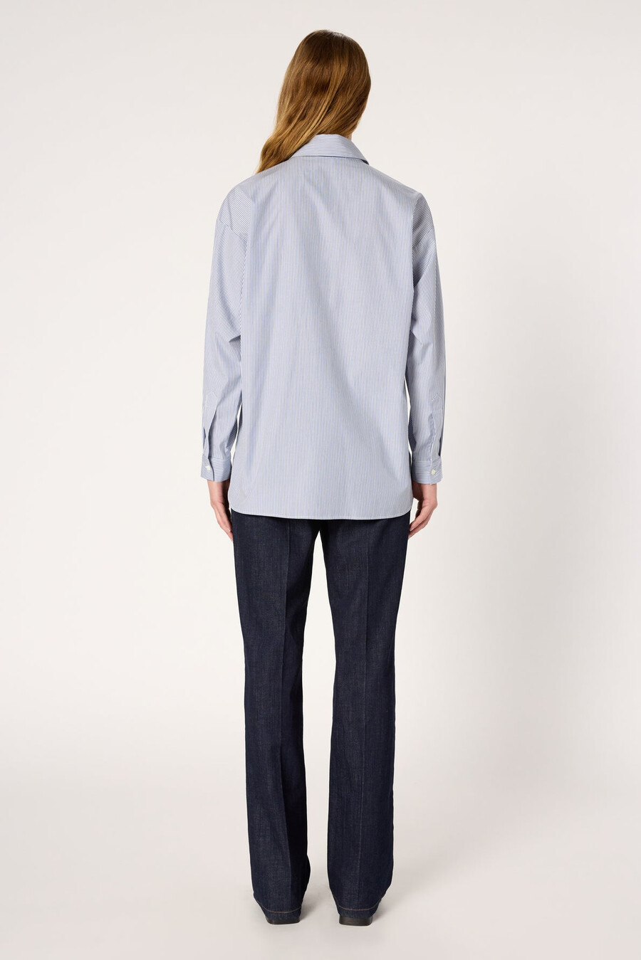 chemise en coton rayé avec armoiries - alison