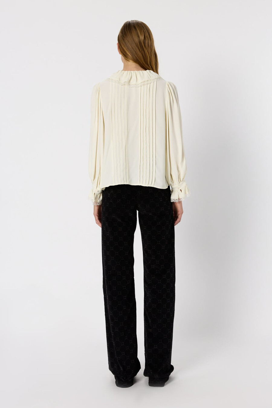 chemise en dentelle à volants - annette