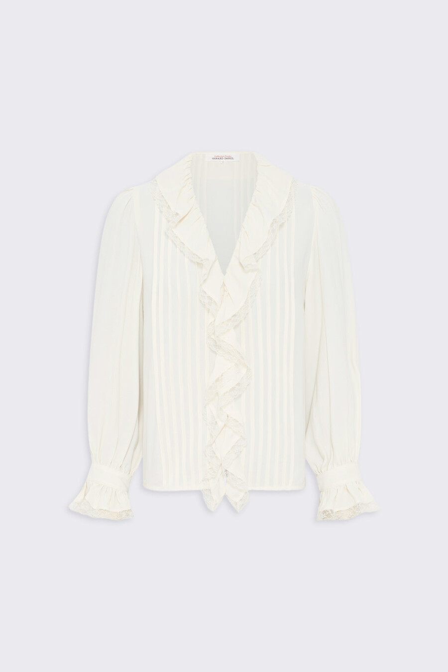 chemise en dentelle à volants - annette