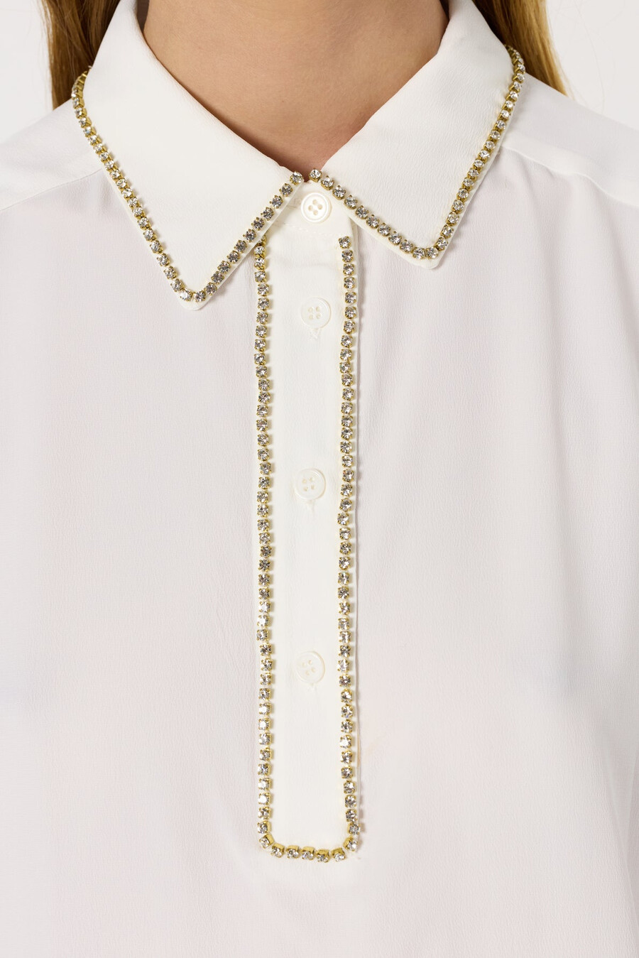 chemise à perles dorées - astrid