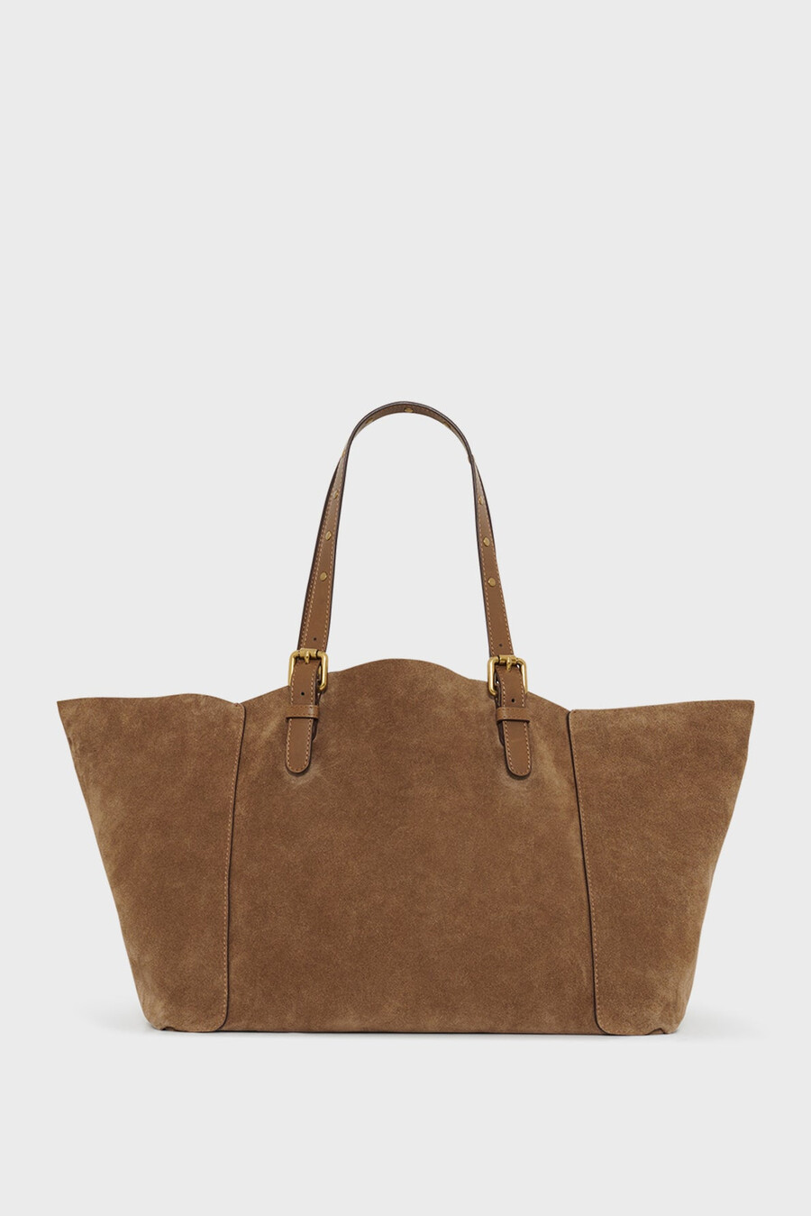 sac cabas en cuir suédé avec intérieur métallisé - simple bag