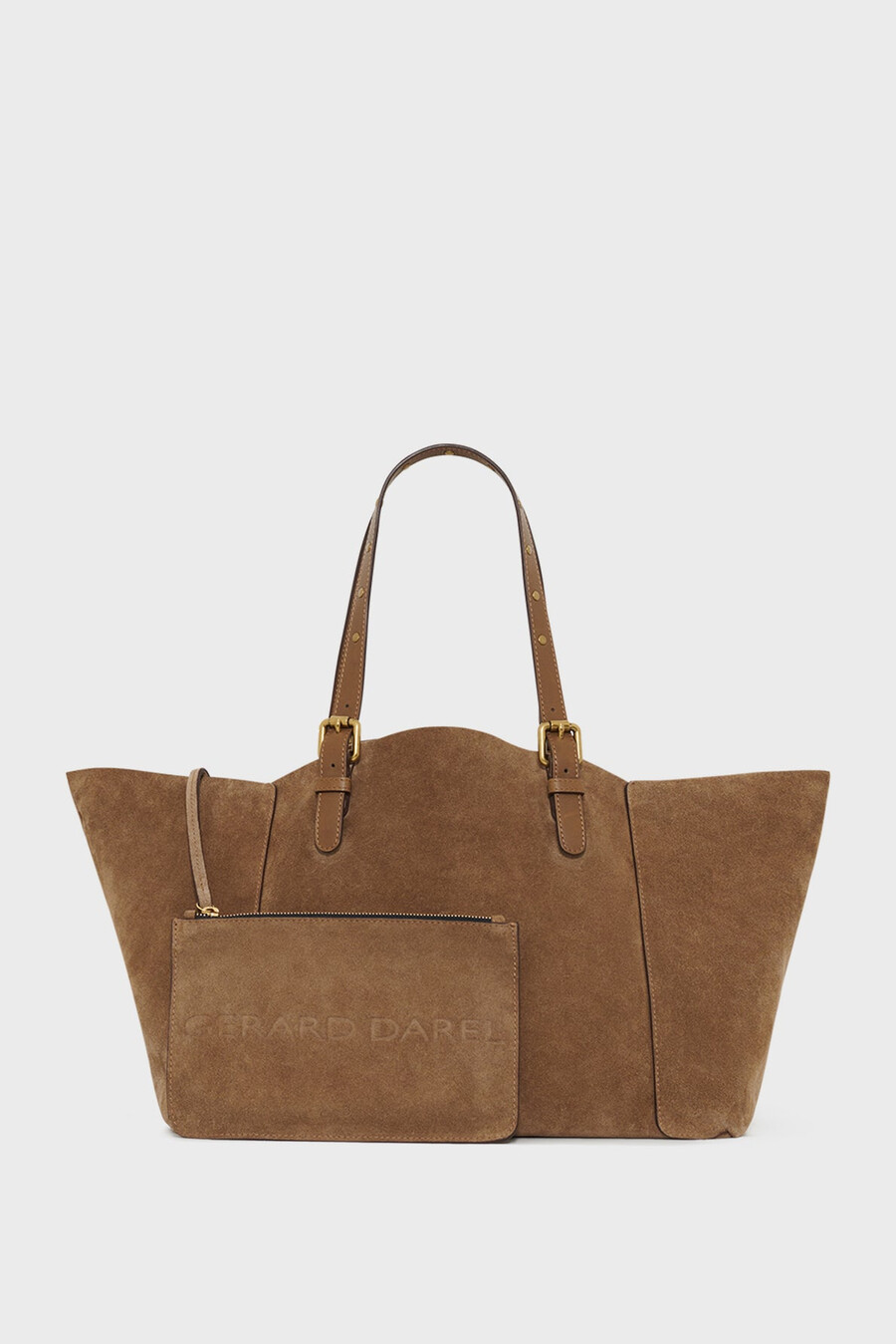 sac cabas en cuir suédé avec intérieur métallisé - simple bag
