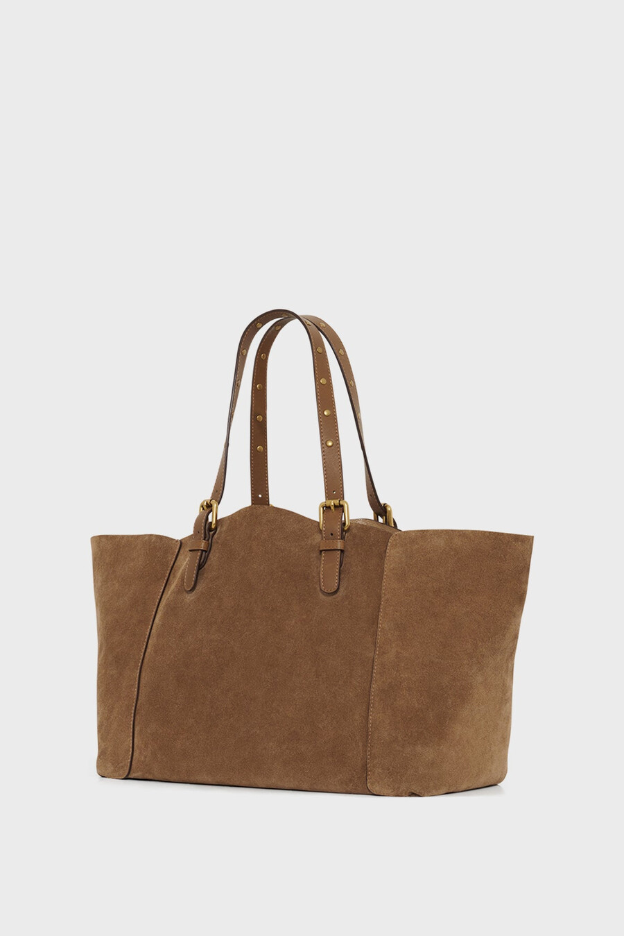 sac cabas en cuir suédé avec intérieur métallisé - simple bag