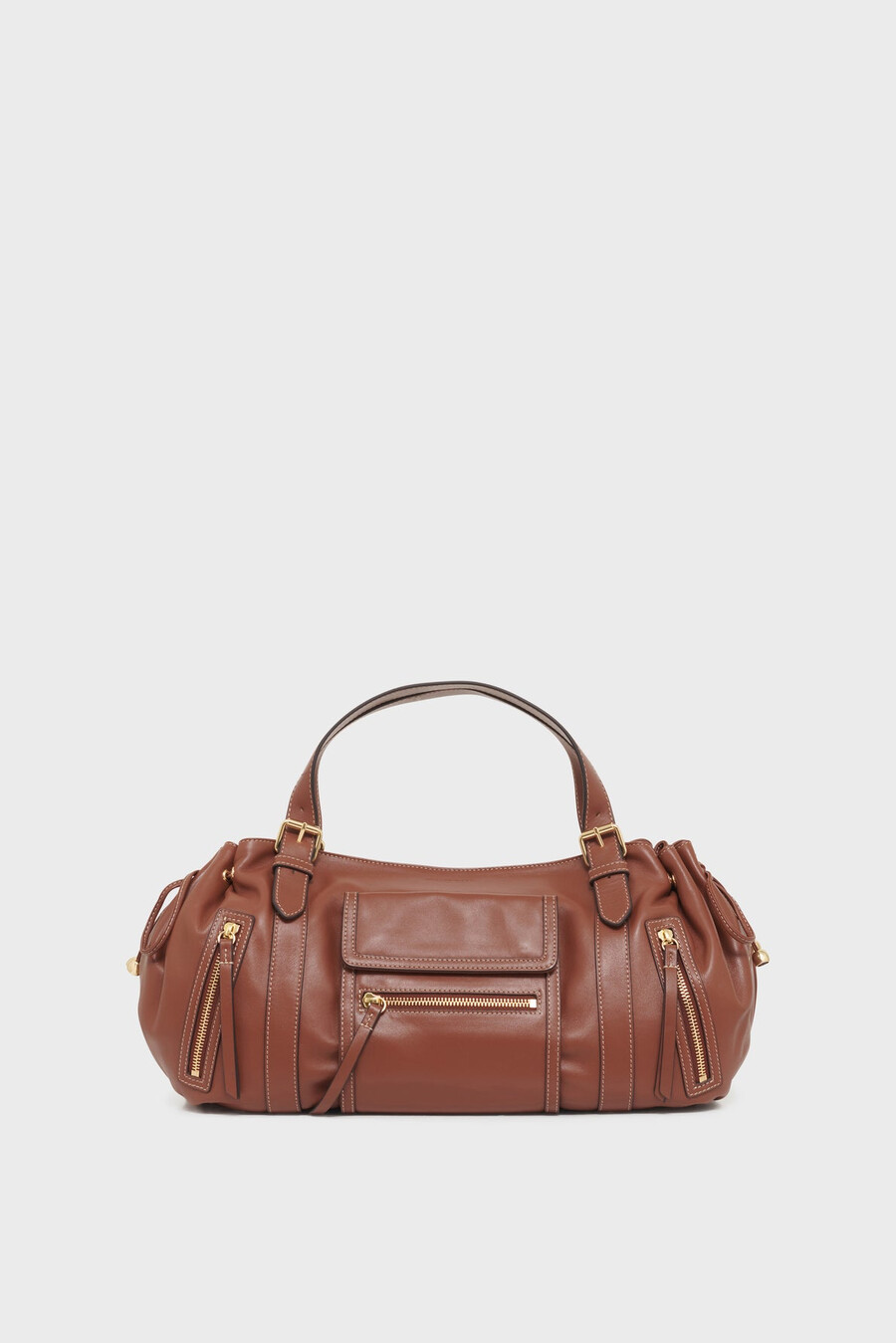 sac à main en cuir avec poche zippée - st germain