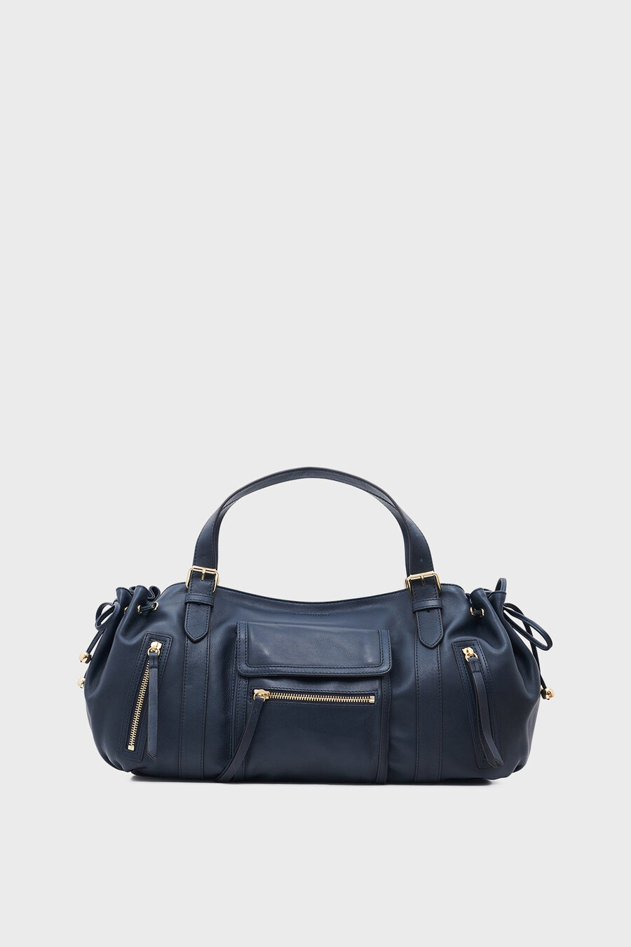 sac à main en cuir avec poche zippée - st germain