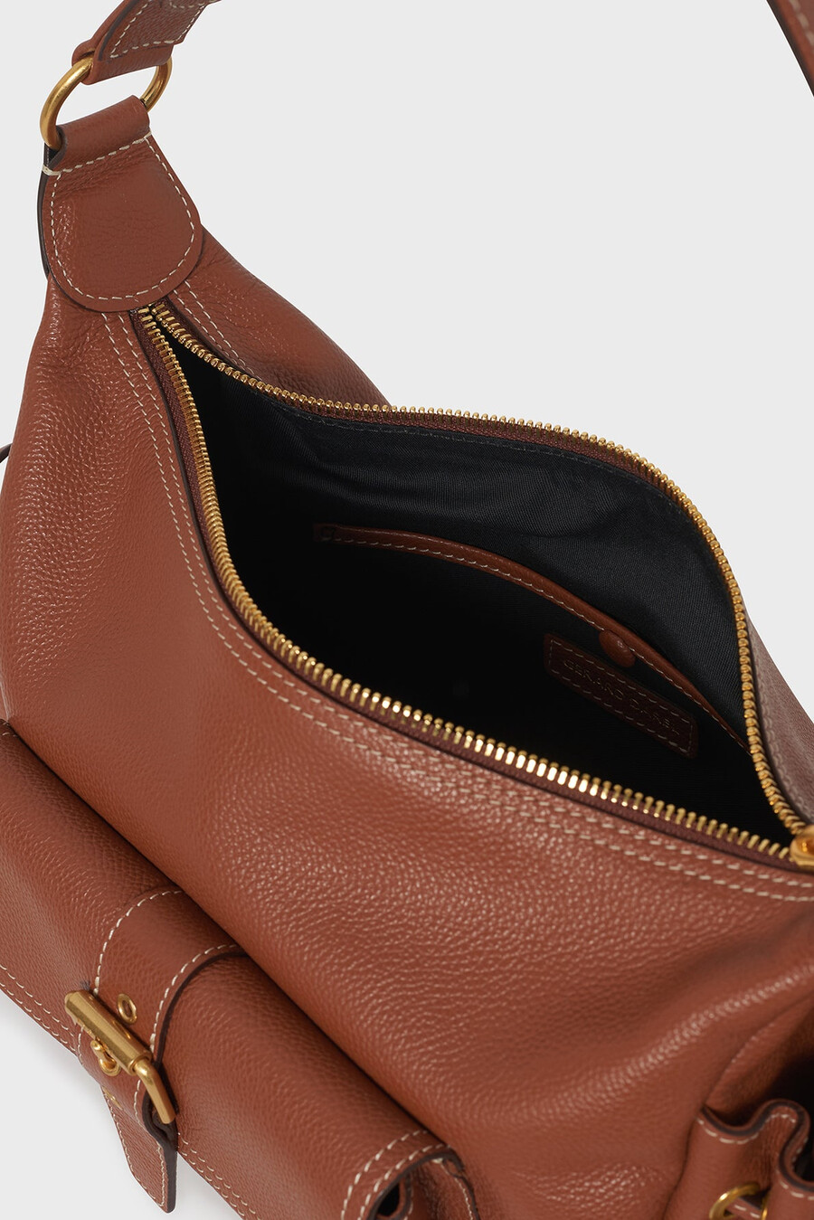 sac en cuir avec poches - le ema