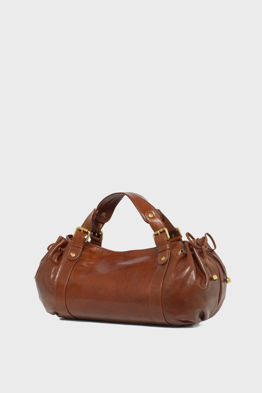 sac à main en cuir effet froissé - 24h