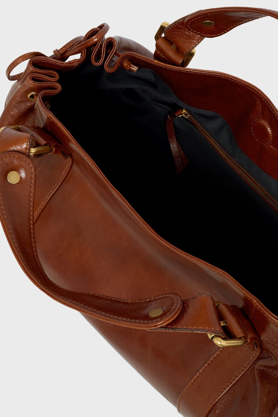 sac à main en cuir effet froissé - 24h