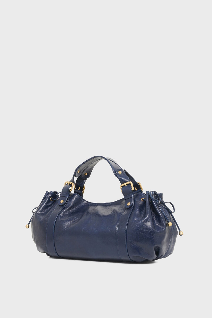 sac à main en cuir effet froissé - 24h