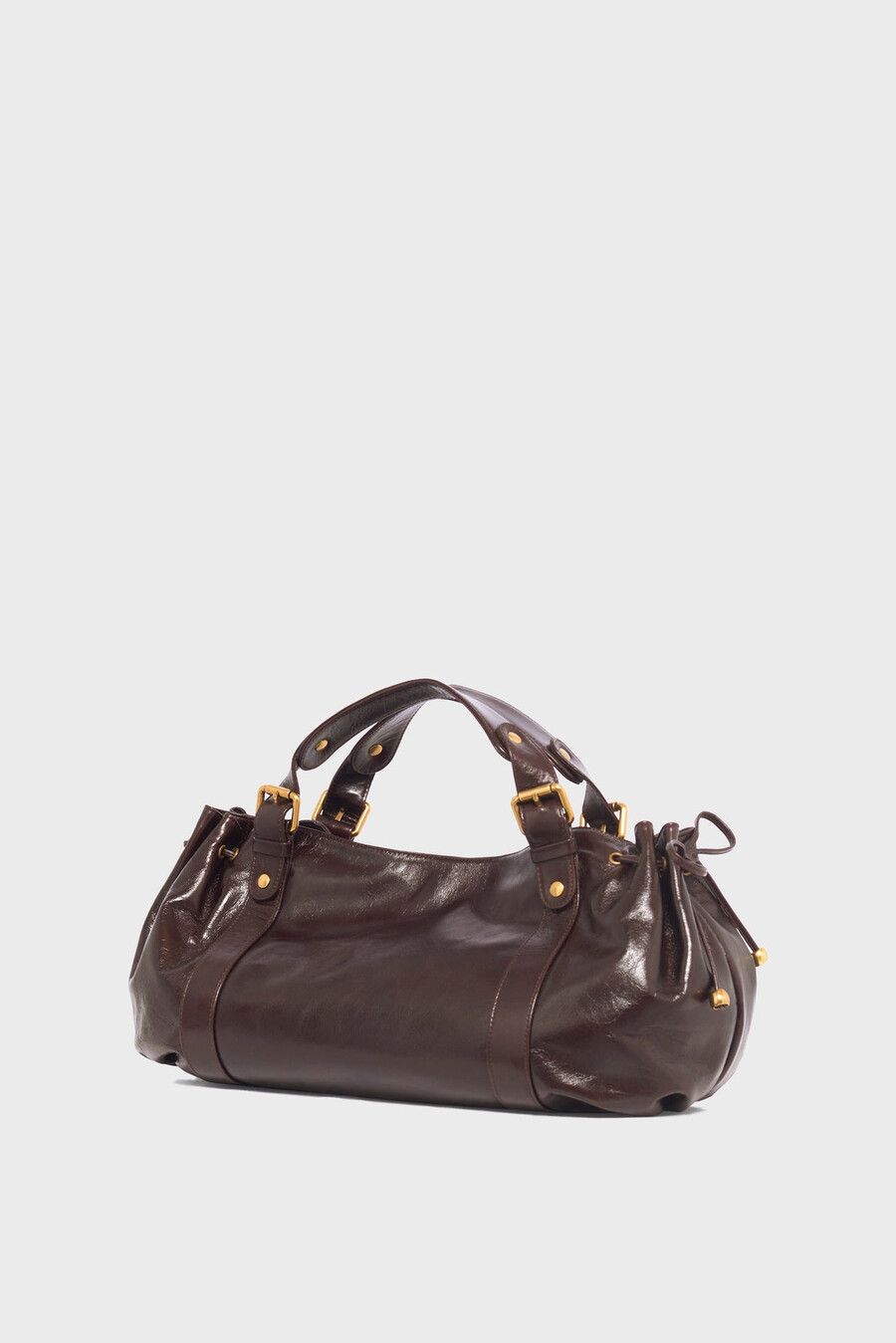 sac à main en cuir effet froissé - 24h