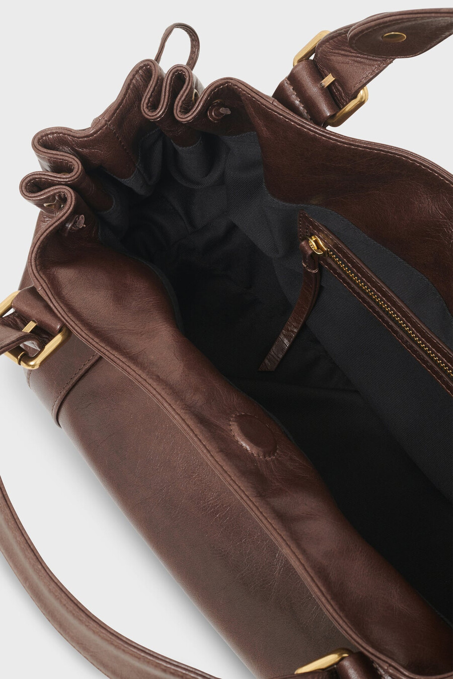 sac à main en cuir froissé - 24h