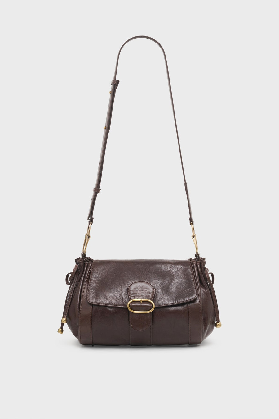 sac en cuir froissé - besace 24