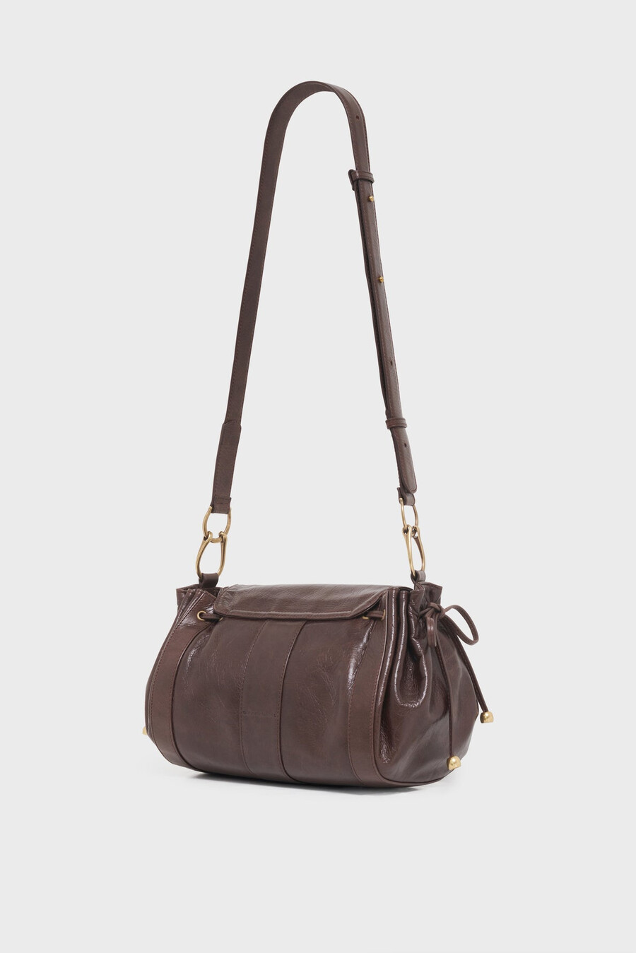 sac en cuir froissé - besace 24