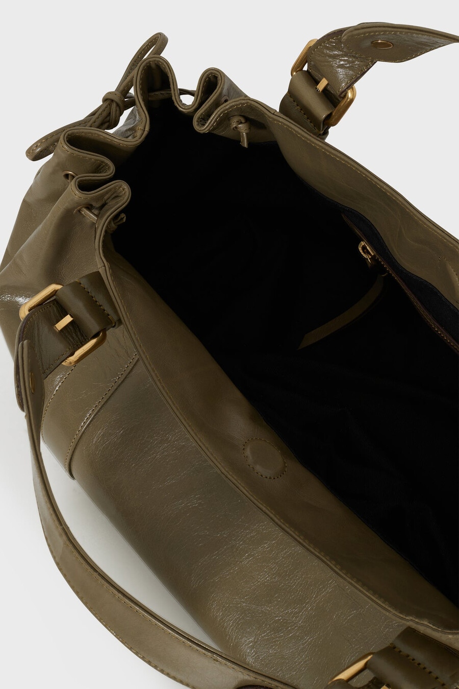 sac à main en cuir effet froissé - 24h