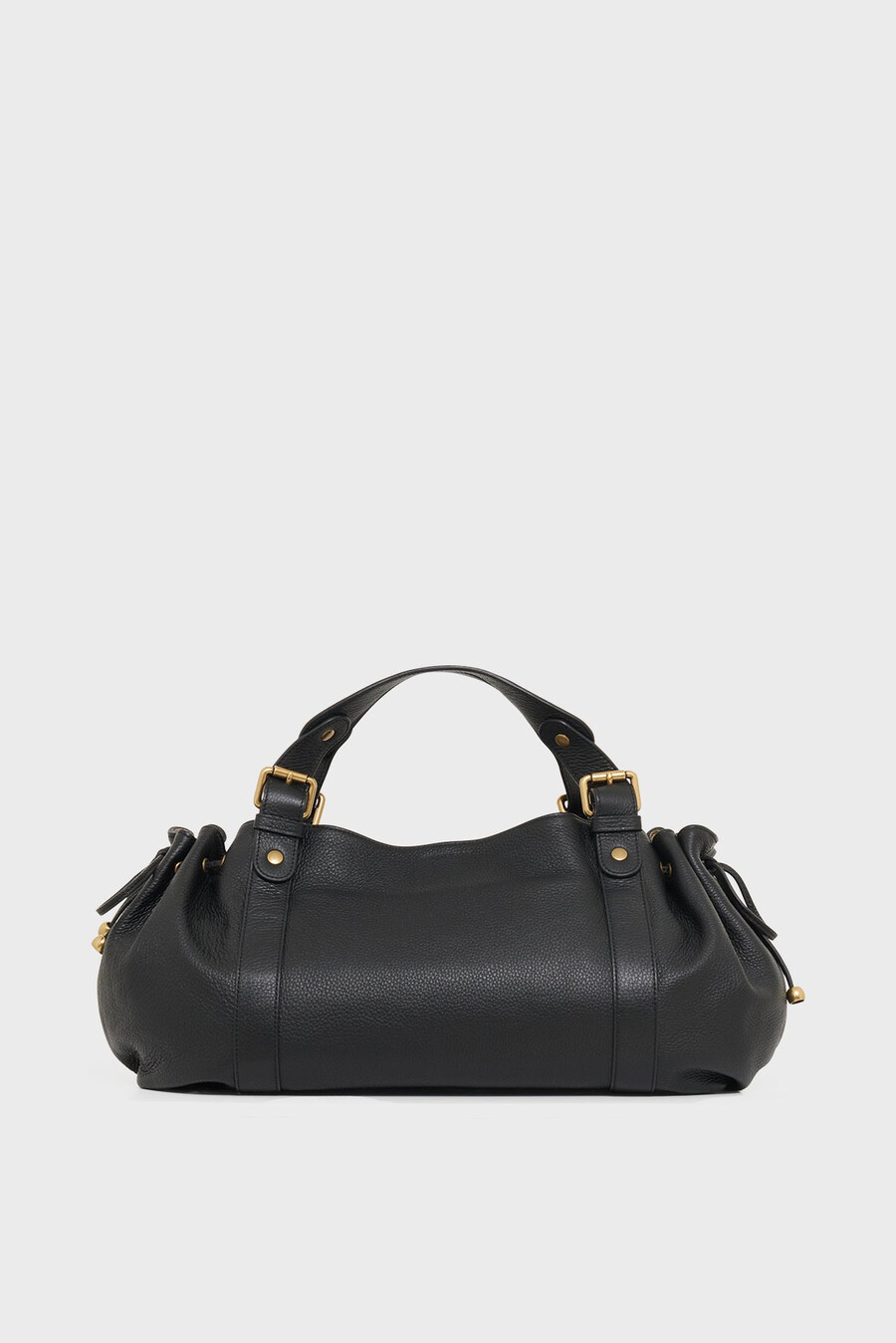 sac à main en cuir grainé avec intérieur métallisé - 24h