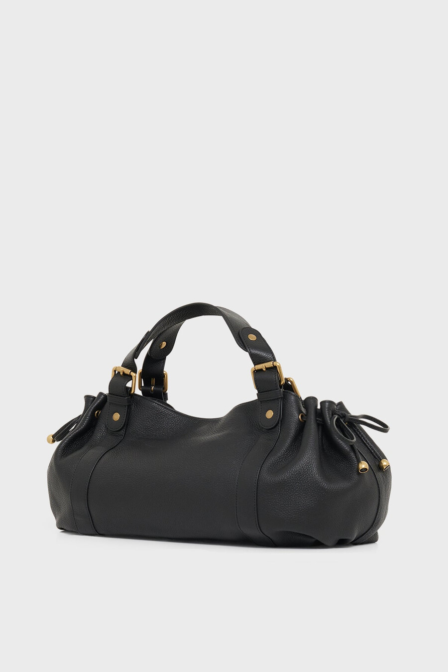 sac à main en cuir grainé avec intérieur métallisé - 24h