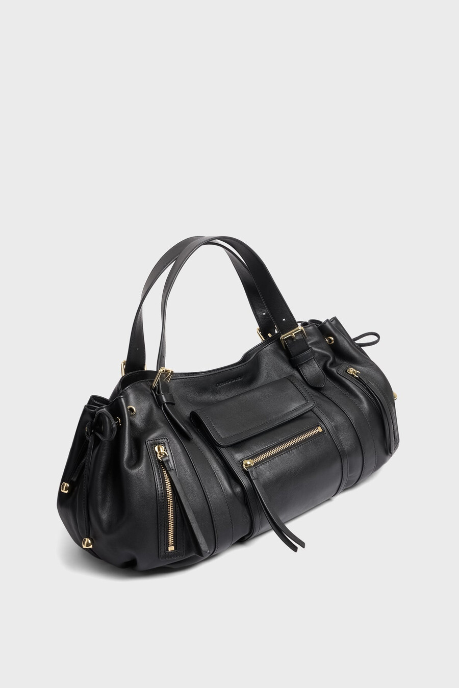 sac à main en cuir avec poche zippée - st germain