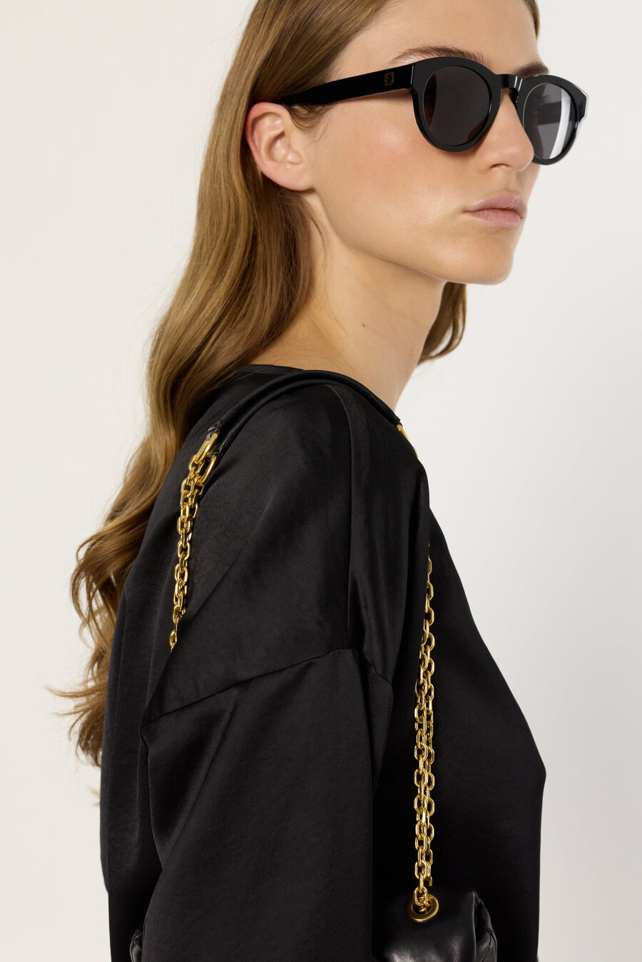 haut fluide en satin - angele
